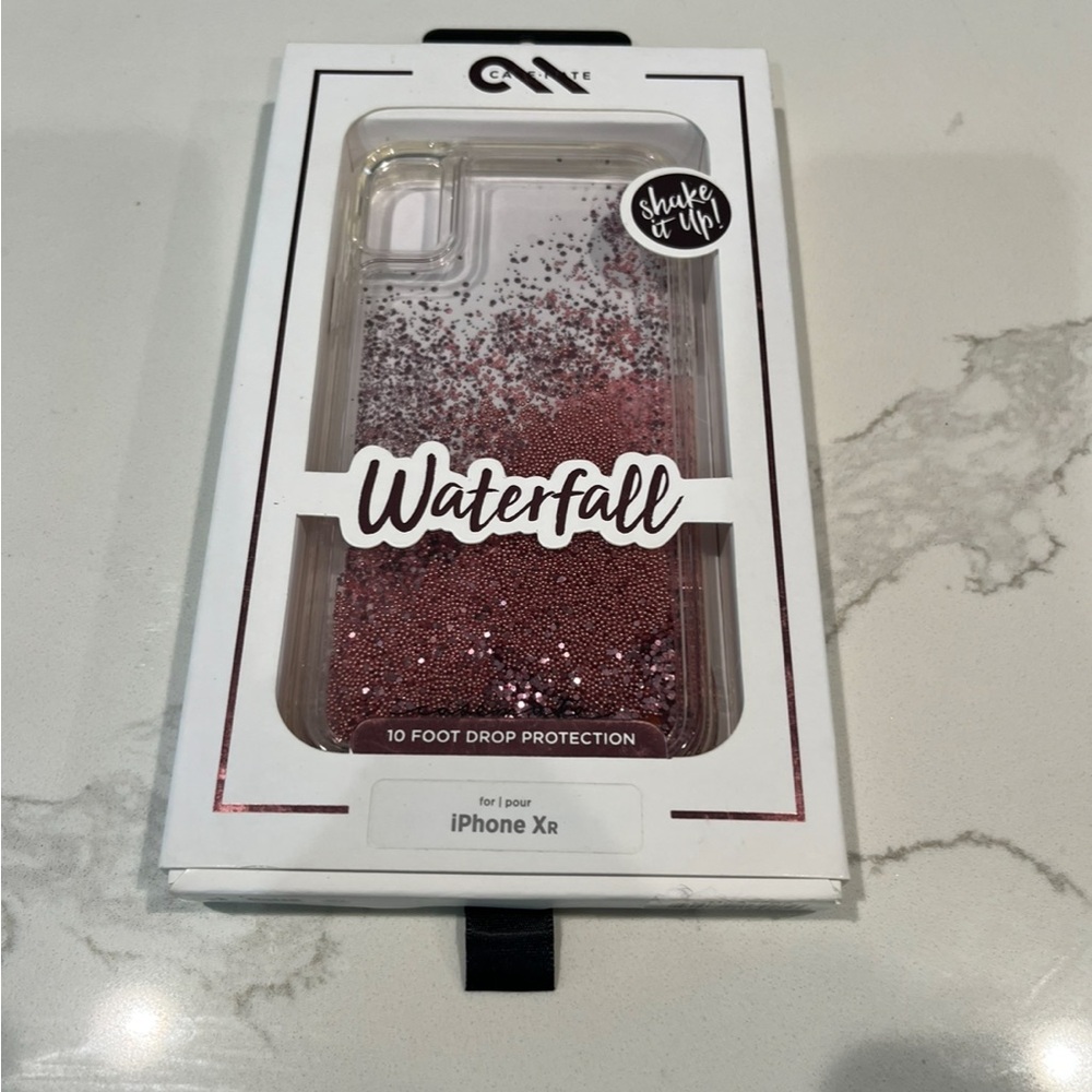 NEW Glitter Liquid Pink iPhone XR Case